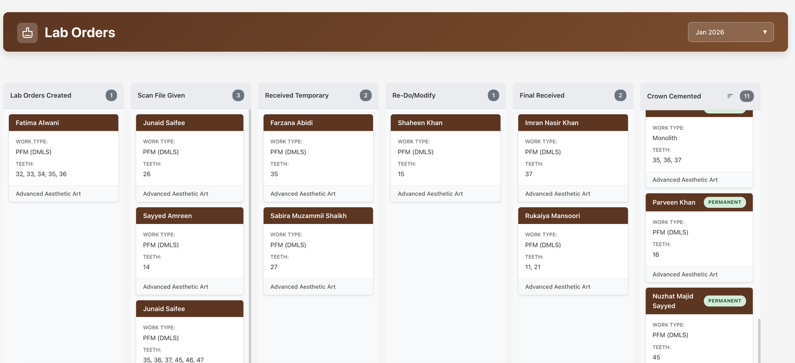 Lab Orders screenshot
