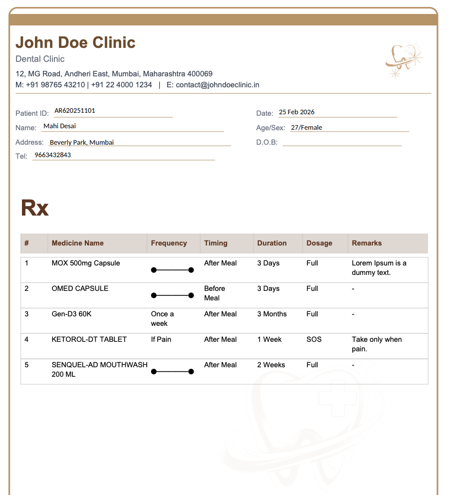 Prescription screenshot 1