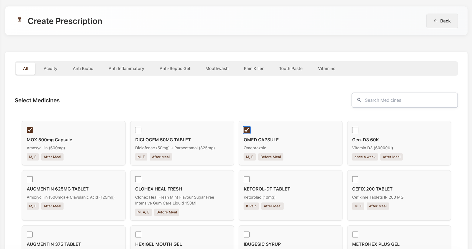 Prescription screenshot 2